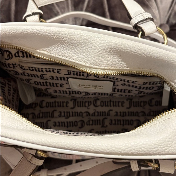 Juicy Couture White Satchel with Multicolor Logo - Picture 2 of 3